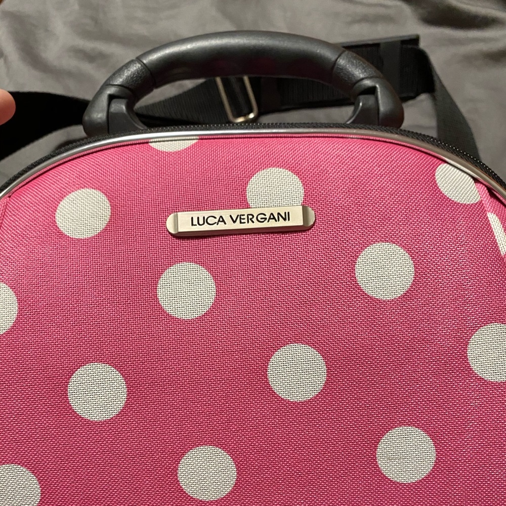 Luca Vergani Zip Polka Dot Cosmetic Case